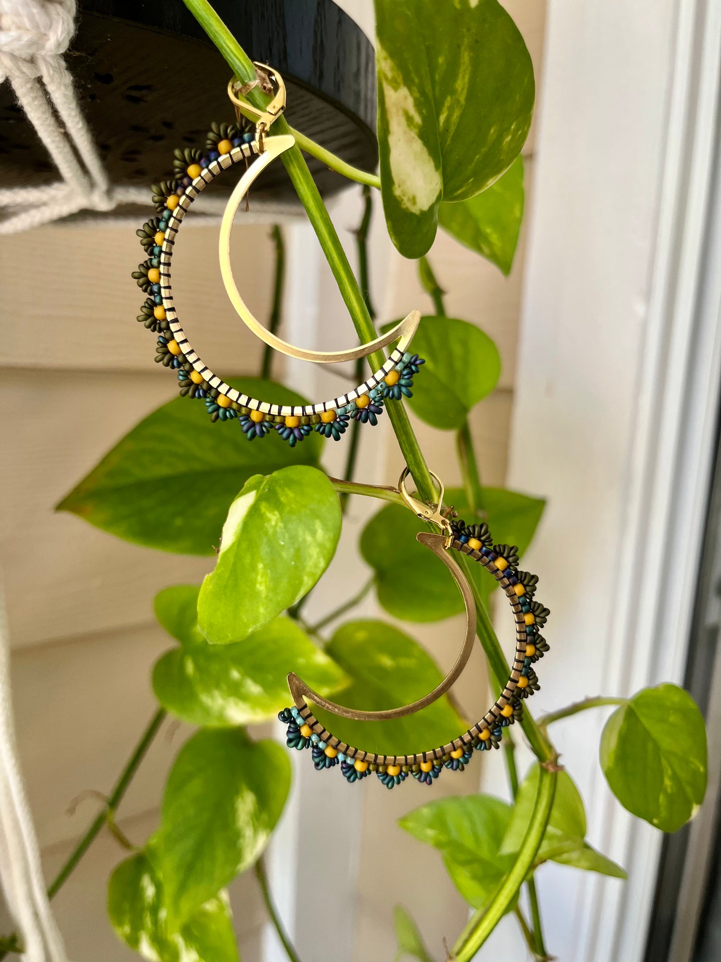 Beaded Soul Crescent Moons