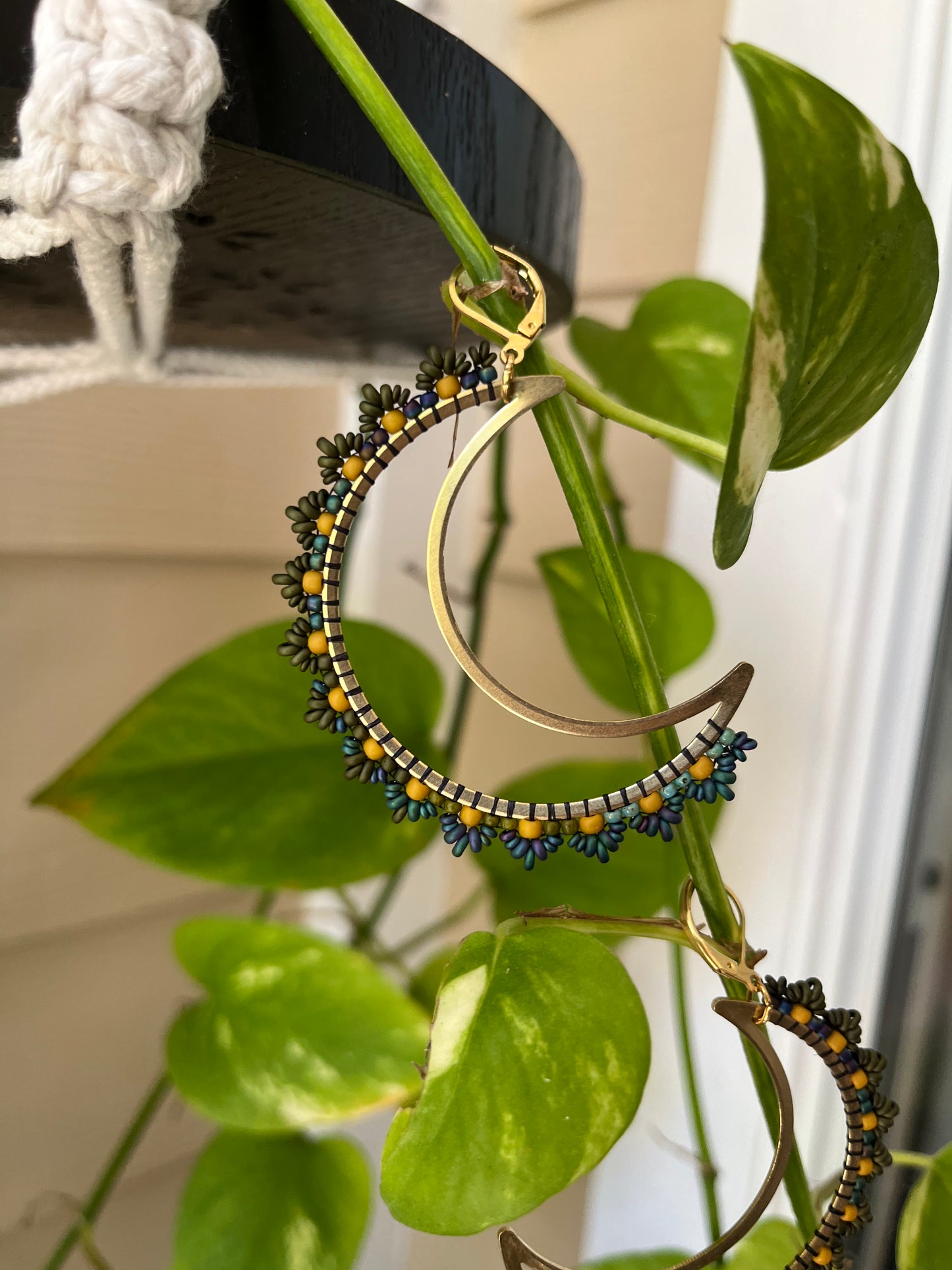 Beaded Soul Crescent Moons