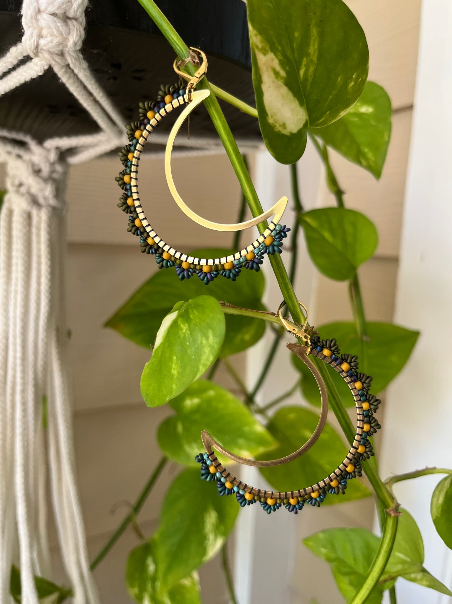Beaded Soul Crescent Moons