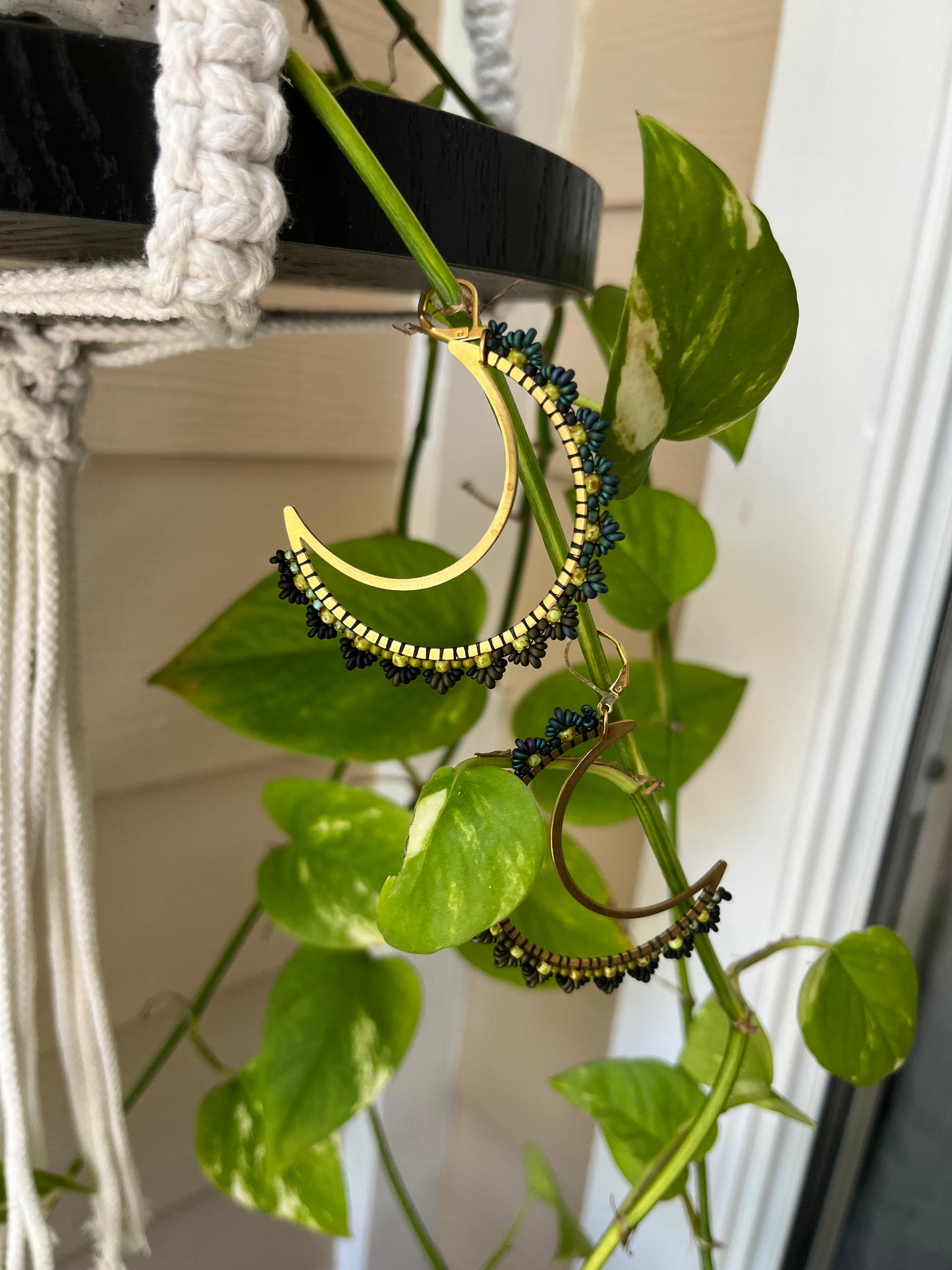Beaded Soul Crescent Moons