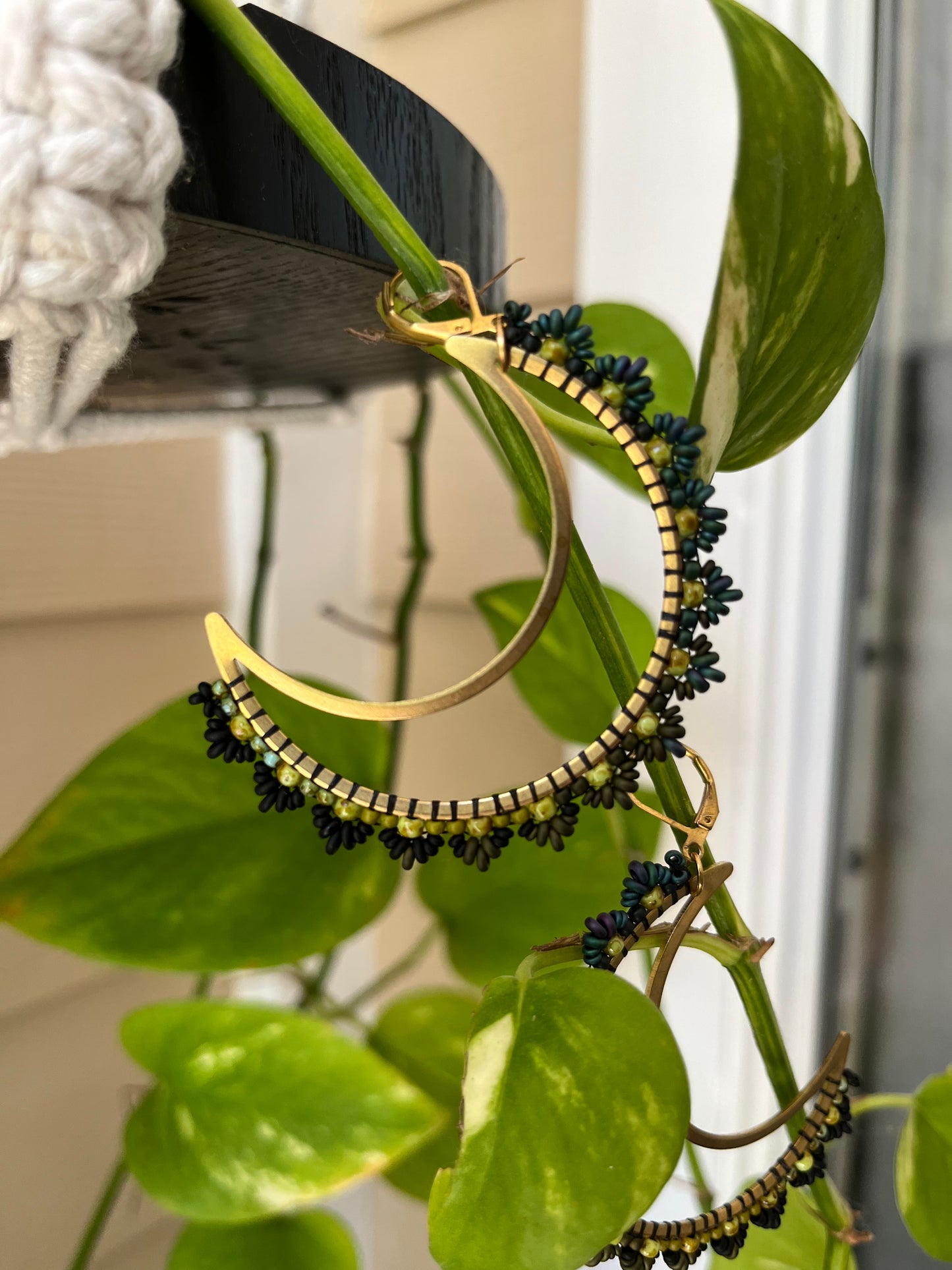 Beaded Soul Crescent Moons
