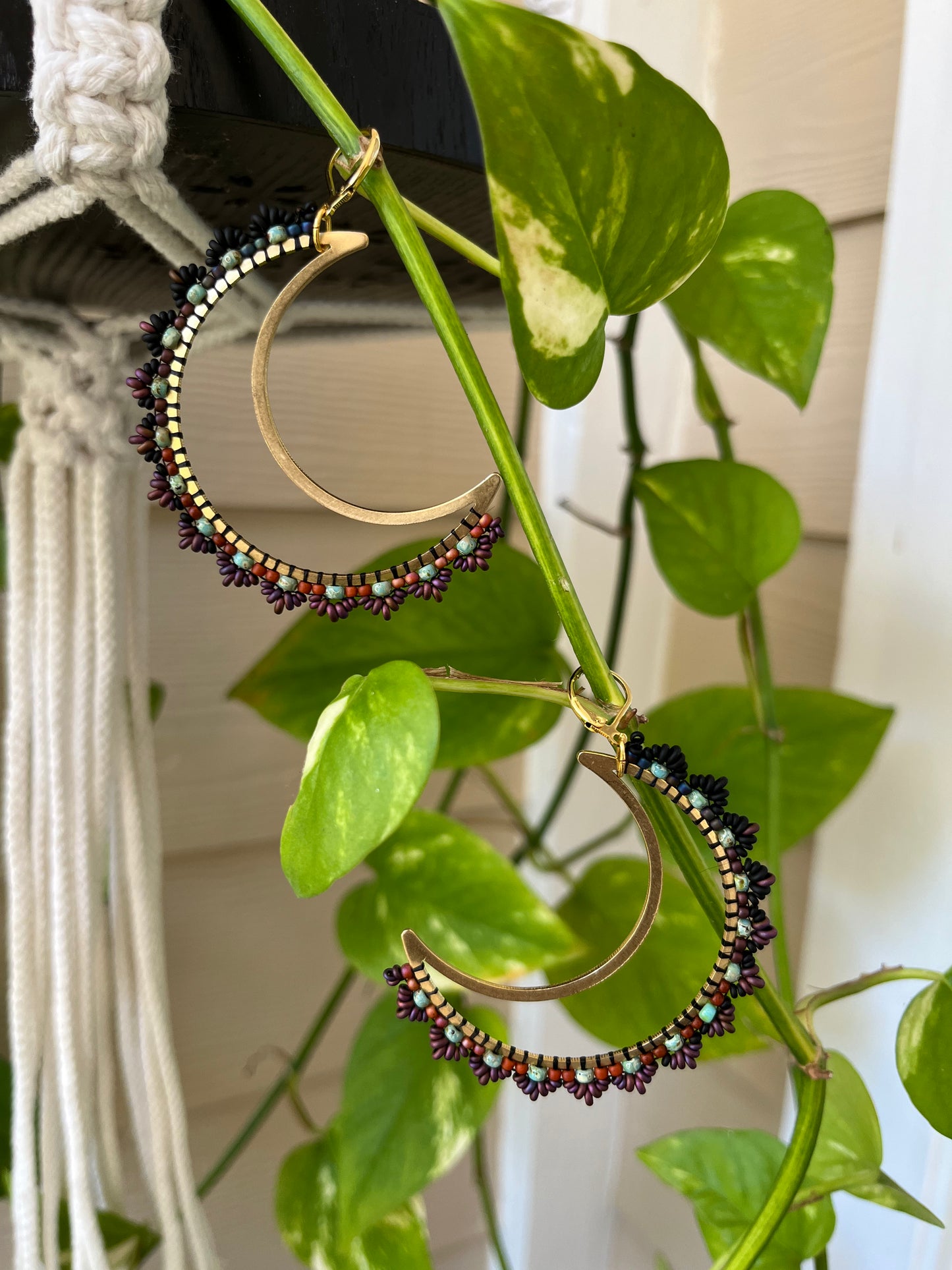 Beaded Soul Crescent Moons